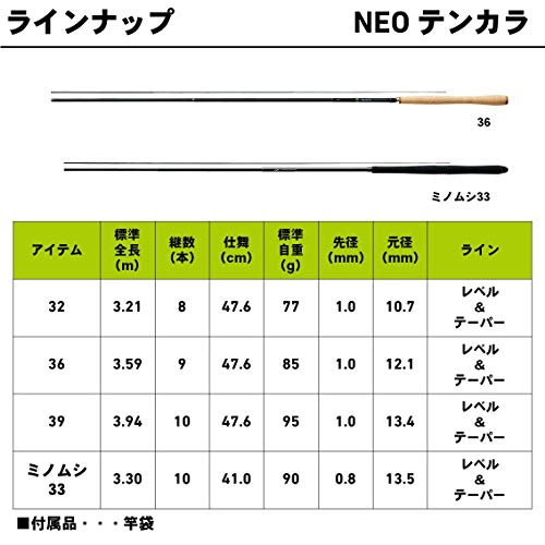 ダイワ(DAIWA) 渓流竿 NEO テンカラ 32 釣り竿 6枚目