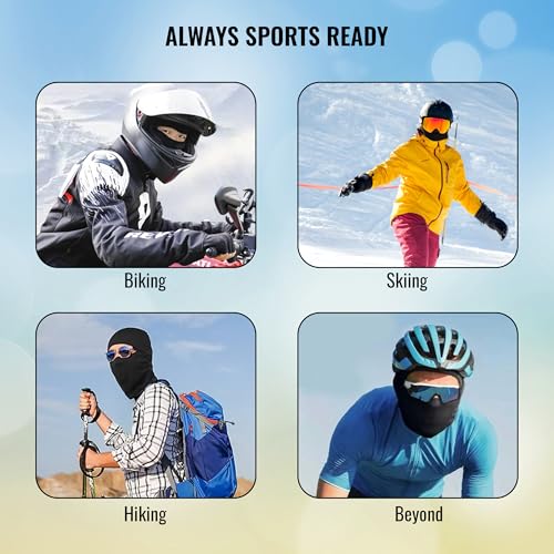 Image of SLOVIC Balaclava Mask for Men Face Cover | Dust & UV Protection Face Mask for Bikers | Lightweight & Breathable Head Gear | Bike Accessories Black