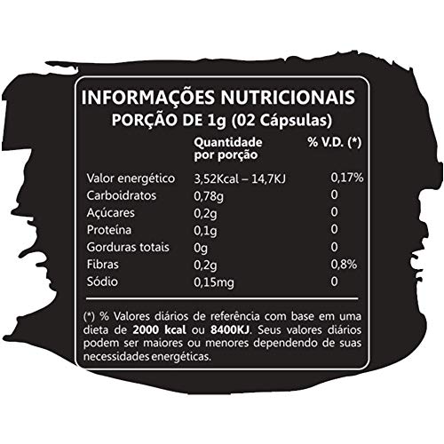 Maca Peruana Negra Orgânica em Pó - Frasco 60 Cápsula 500mg