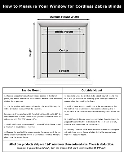 Lazblinds Cordless Dual Layer Zebra Roller Shades, Printed Pattern Light Filtering Sheer Shades Horizontal Window Blinds - Fit For Windows Size 25'' W X 72'' H, Wood With Flowers #TOP5