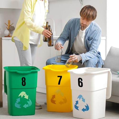 5 Blatt Zahlen Aufkleber, Schwarz Hausnummer Klebend, 0 bis 9 Reflektierende Vinyl Klebebuchstaben Wetterfest für Briefkasten, Postkasten, Hausnummern, Schilder, Mülltonnen