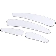 4 Pcs Chrome Motorcycle Curved Swingarm Frame Insert Set Compatible with 1984-2007 Harley Heritage Softail Springer Fatboy FLST FXSTC