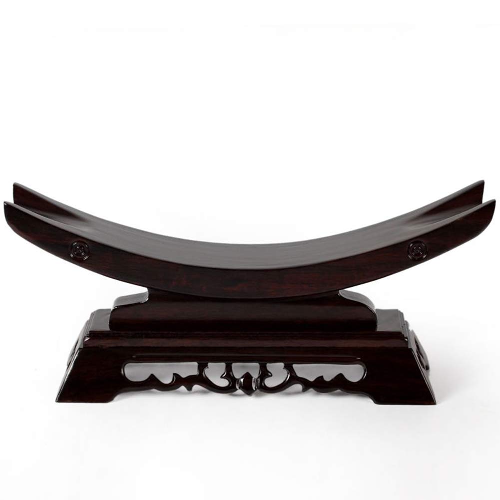 BAIWANLIN sword Holder stand Horizontal display samurai Katana Wakizashi Rosewood Crescent shape Large/medium/small size,small