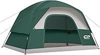 Vista 13 de CAMPROS CP Tents for Camping 2/4/6 Person Tent Waterproof Windproof Double Layer Camping Tent, Easy Setup Dome Tent with Large Mesh Windows & Wider