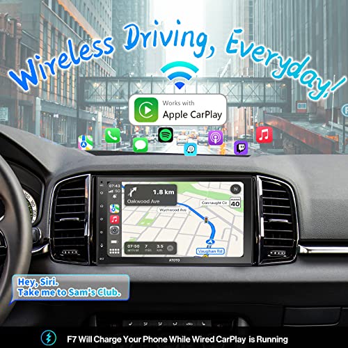 image for ATOTO F7 WE 7inch Full Touchscreen Double DIN Car Stereo, Wireless Car