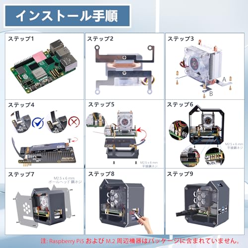 GeeekPi N07 ミニタワー NVMe NAS キット Raspberry Pi 5 用 の商品画像 10