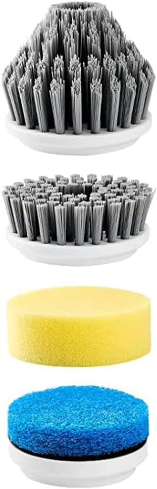LifeBasis Power Scrubber, Cordless Electric Cleaning Brush Battery Powered Scrub Brush, Water