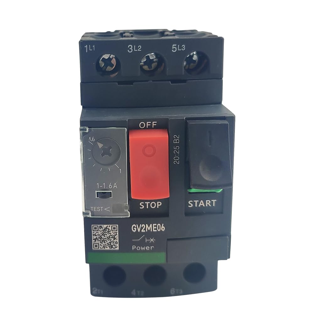 GV2ME06 Deca Motor Circuit Breaker 1-1.6A Manual Motor Starter Button New