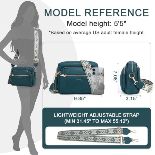 Image of Vegan Leather Crossbody Bags for Women Anti theft Purses and Handbag