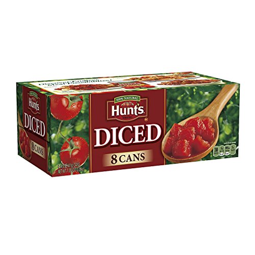 Hunt's 100% Natural Diced Tomatoes 14.5 Oz (Pack Of 8)