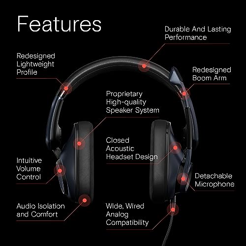 Image of EPOS H6Pro Closed Acoustic Gaming Headset with Mic Lightweight OverEar Design Lift to Mute Compatible with Xbox, PS4, PS5 & PC Black, One-Size (Pack of 6)