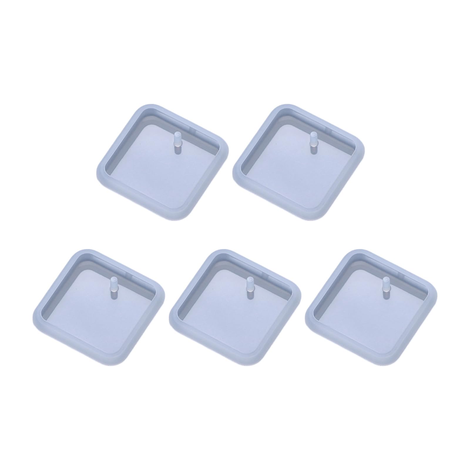 Xjdzineq of 5 Silicone Pendant Keychain for Jewelry Making Craft Projects Silicone Keychain