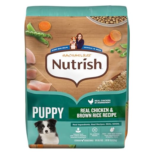 Nutrish Rachael Ray Dry Dog Food Puppy, Real Chicken & Brown Rice Recipe, 13 lb. Bag