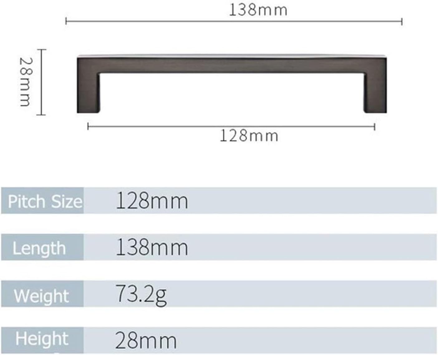 Modern Cabinet Handles, American Gold Furniture Handle Modern Cabinet Knobs ans Drawer Knobs Kitchen Handles Black Drawer Pulls ，Home Decoration Furniture Accessories