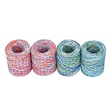Hilo de Rafia, Hermosos Colores, 120 M de Longitud, Cinta de Papel de Rafia con Borde Limpio para Empaquetar Regalos