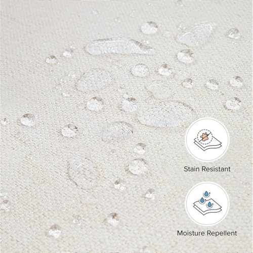 Image of Namesake Gliding Ottoman in Performance Cream Eco-Weave, Water Repellent & Stain Resistant, Greenguard Gold & CertiPUR-US Certified