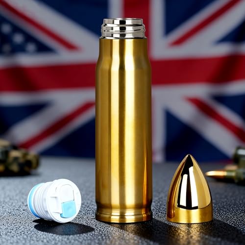 Gifts for Dad Christmas, Funny Gifts for Men Him, Xmas Secret Santa Gifts for Husband Boyfriend, Cool Water Flask, Advent Calendar Presents, Stainless Steel Water Bottles Travel Tumbler 500ml