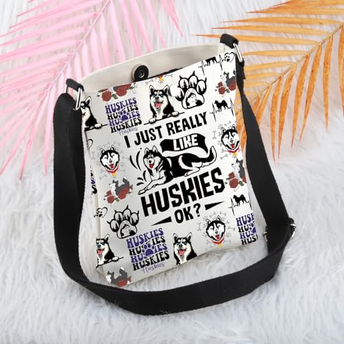 MBMSO Husky Dog Crossbody Purse Siberian Husky Gift for Husky Dog Lovers Cross Body Dog Bag Husky Puppy Gift for Husky Owners4