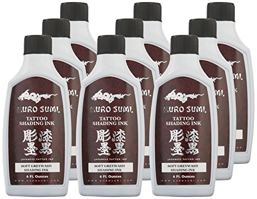 Kuro Sumi set of 9 lining and shading bottles