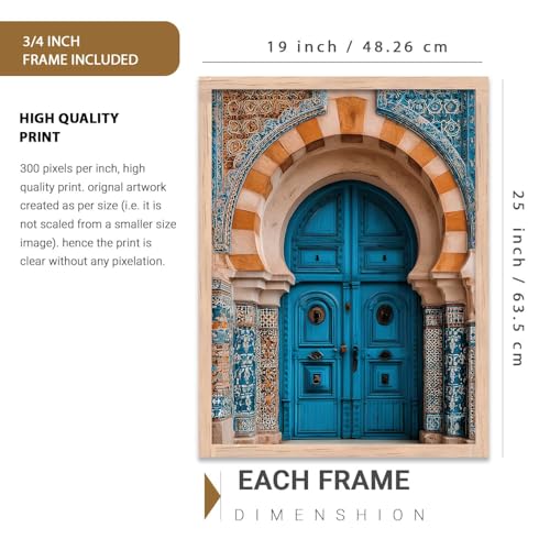 Image of kotart Traditional Indian Wall Art Painting for Living Room | Paintings Frame For Home Decoration | Framed Wall Painting for Home Room Bedroom Office Wall Decor Set of 3 (19X25 inch)
