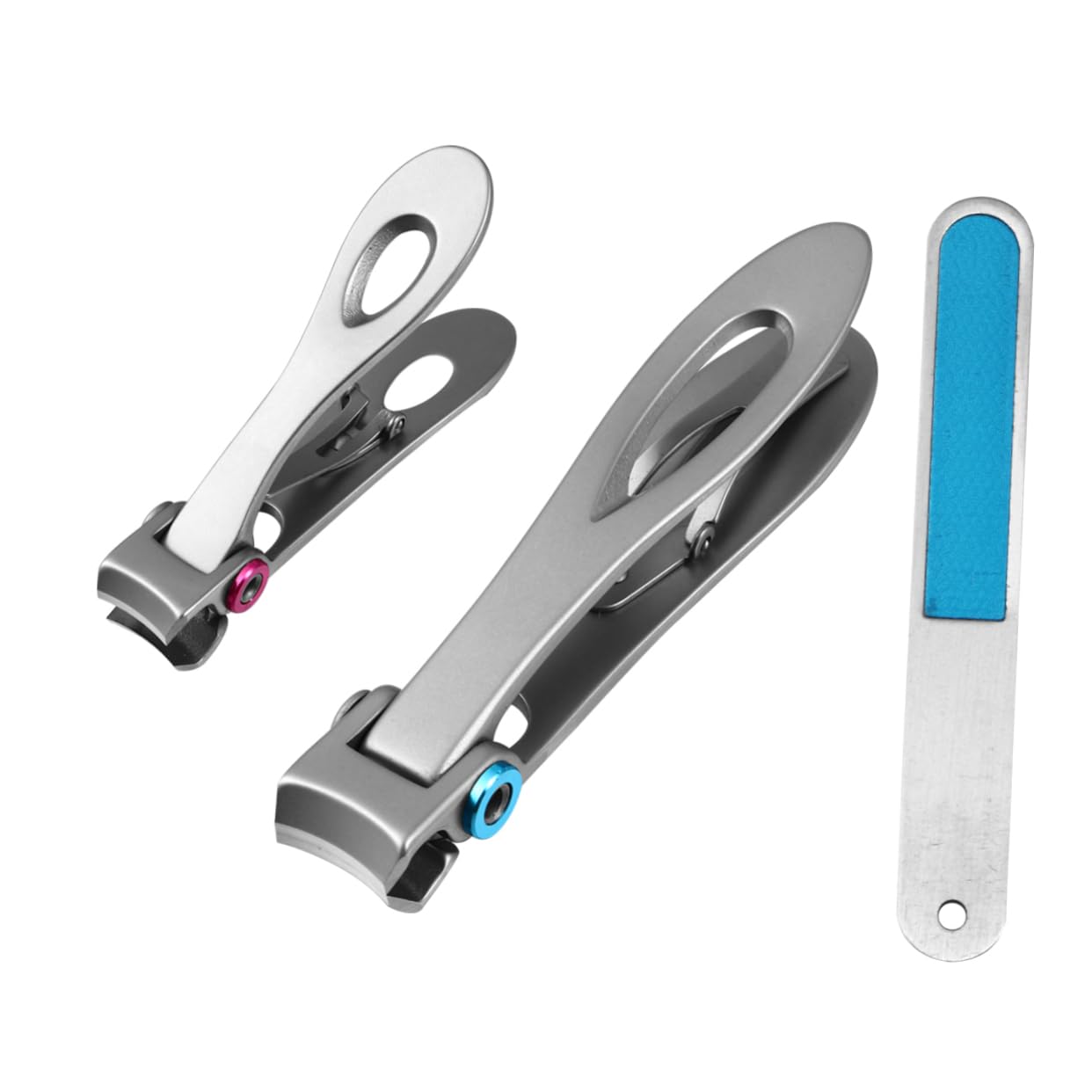 POPETPOP 9pezzi Tronchesi Per Unghie Acciaio Inossidabile Forbicine Professionali Per Unghie e Piedi Design Antiscivolo Taglio Preciso e Comfort Ottimale