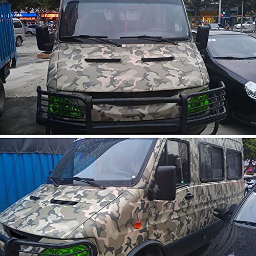 Uposao Auto-Camouflage-Vinyl-Sticker, Fahrzeugschutzfolie, PVC-Aufkleber für Auto, Fahrrad, Motorrad, Boot, Laptop, 30 x 100 cm