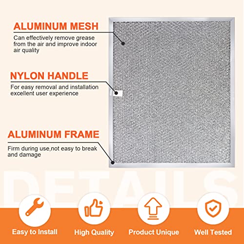 Beaquicy BPS1FA30-2 Range Hood Aluminum Filter 11-3/4 Inch X 14-1/4 Inch X 3/8 Inch (2 Pack)By Beaquicy thumb #1