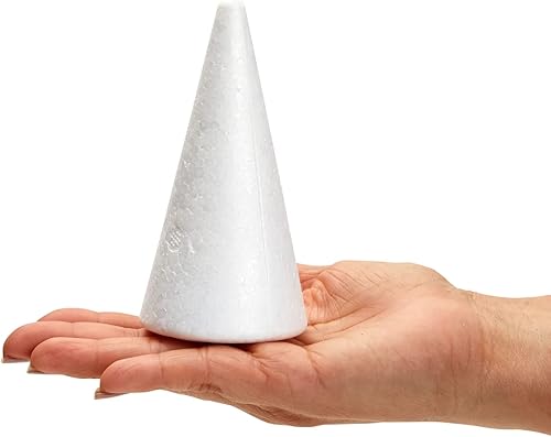 Miniatura 6 de Bright Creations Paquete de 24 conos de espuma para manualidades, proyectos de arte de bricolaje, gnomos hechos a mano, árboles, decoraciones