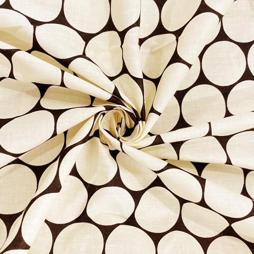 Image of Swayam Pure Cotton Single Bedsheet with 1 Pillow Covers | Size 60 x 90 inch | 160 TC | Geometric Design | Soft Breathable Bed Sheet | Comfortable & Durable for Bedroom - Beige