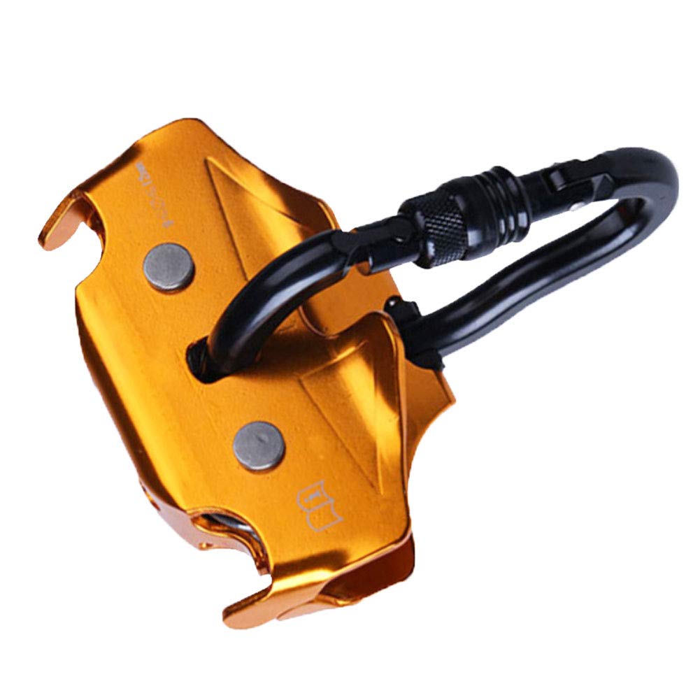 NANANA Polea Doble de Aleación de Aluminio 20 KN Tirolina Cable de Rescate Carretilla Equipo de Escalada al Aire Libre Trabajo Aéreo Montañismo Tándem de Elevación, 15x12cm