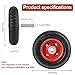8 Inch Caster Wheels, Industry & Farms All-Terrain Heavy Duty Rubber Caster Wheel,Metal Ball Bearing Wheels Load 1200lbs,for Logging Cart, Dolly, Trolley, Wagon and Chicken Coop