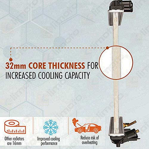 Klimoto Radiator | Fits 2002-2004 Dodge Ram 1500 2002-2003 Dodge Ram 2500 2003-2003 Dodge Ram 3500 #TOP3