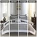 Comfort Spaces Malcom Cozy Comforter Set - Modern Trendy Design, All Season Down Alternative Bedding, Matching Shams, Hotel Deluxe Gray, Queen