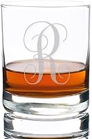 Vista 20 de Abby Smith Lavish Style Initial Rocks Whisky & Old Fashioned Glass Letra B