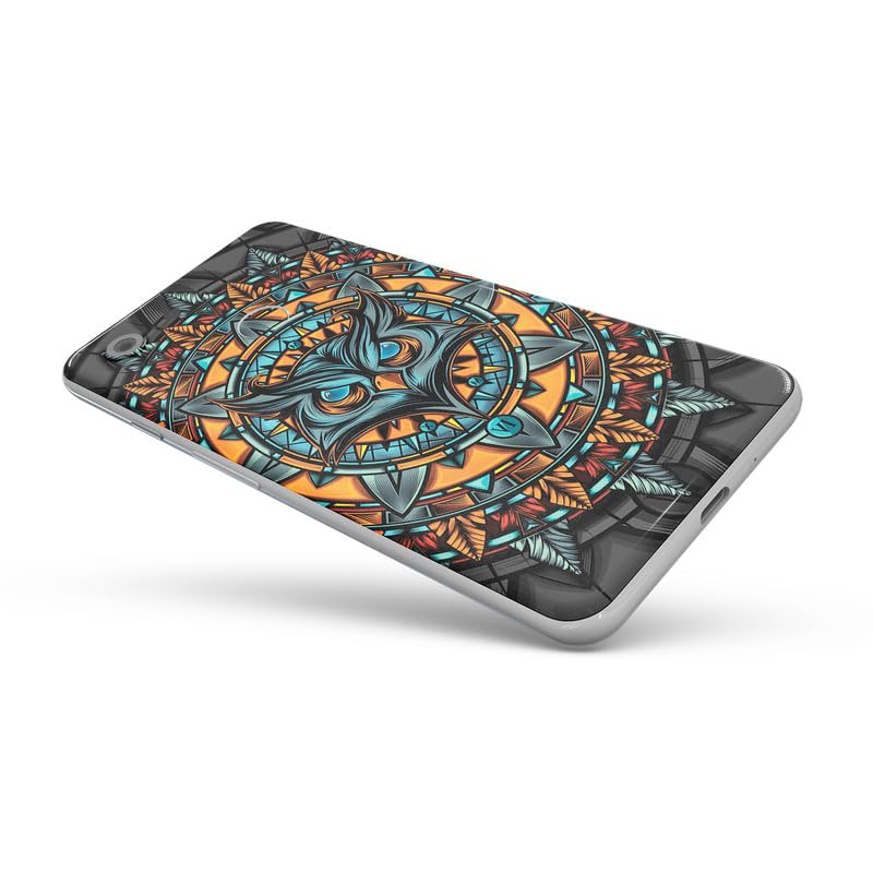 Image of FCS Printed Designer Vinyl Mobile Back Skin Sticker for Motorola Moto G Play (2024) | Protects Against Dust, Precision-Fit, Vinyl, Bubble-Free Installation- (DZ-9)