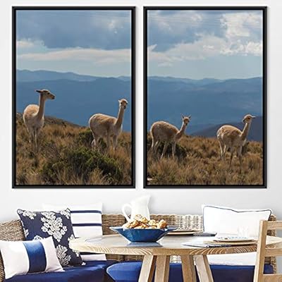 signwin 2 Piece Framed Canvas Wall Art Long...