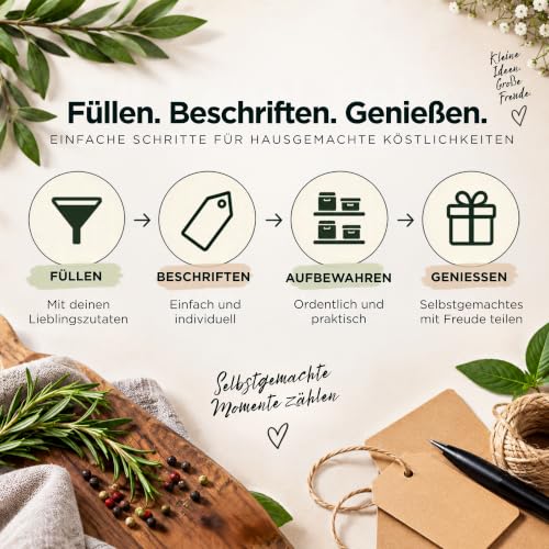 casavetro 36 Glasflaschen 50ml mit Korken – Kleine Flaschen zum Befüllen klar & leer… – Ansicht 8