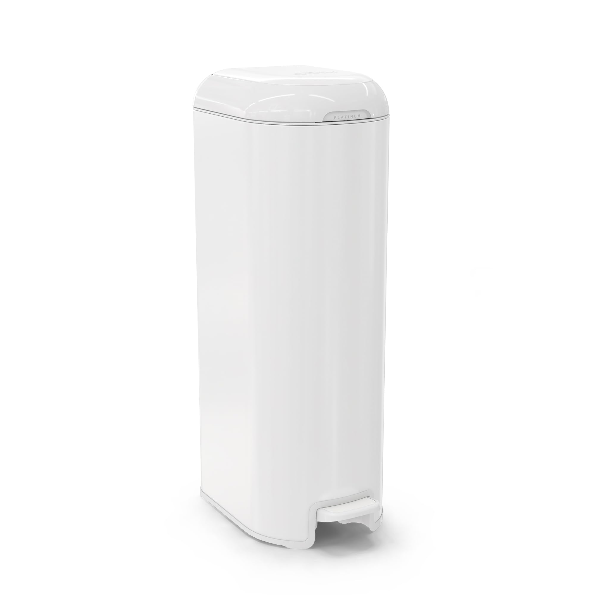 Diaper Genie - Cubo de basura con pañales (1 recarga Easy Roll, 18 bolsas) EU, Blanco Lys