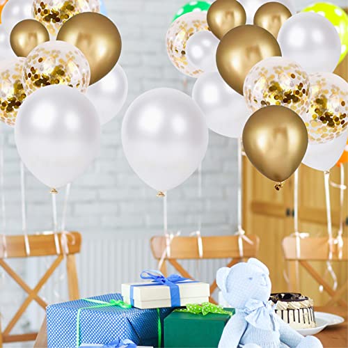 Image of 5 inch Pearl White Balloons, 100 pcs Mini White Party Balloons small Latex Balloons for Birthday Wedding Baby Shower Decorations (Pearl White)