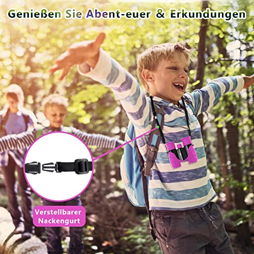 Binocolo per bambini con ingrandimento 8x21