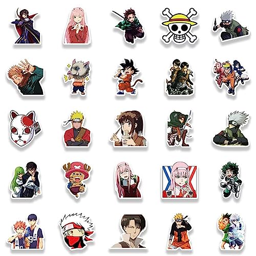 Japanese Anime Stickers, Popular Classic Mixed Stickers, 50pcs Waterproof Vinyl Stickers for Car Phonec Computer Guitar - Image 3