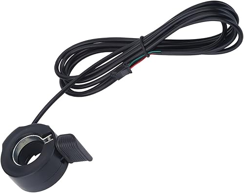 Miniatura 8 de Dioche Control de velocidad de acelerador de pulgar, empuñaduras de barra de acelerador de pulgar de 3 alambres en mango izquierdoderecho para