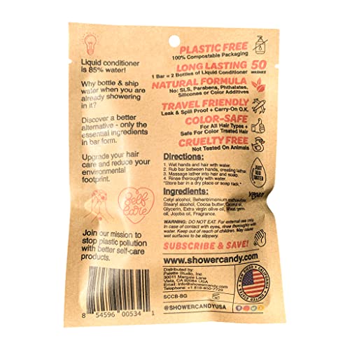 Shower Candy Natural Conditioner Bar For Normal Hair | Scent: Bergamot Grapefruit #TOP1