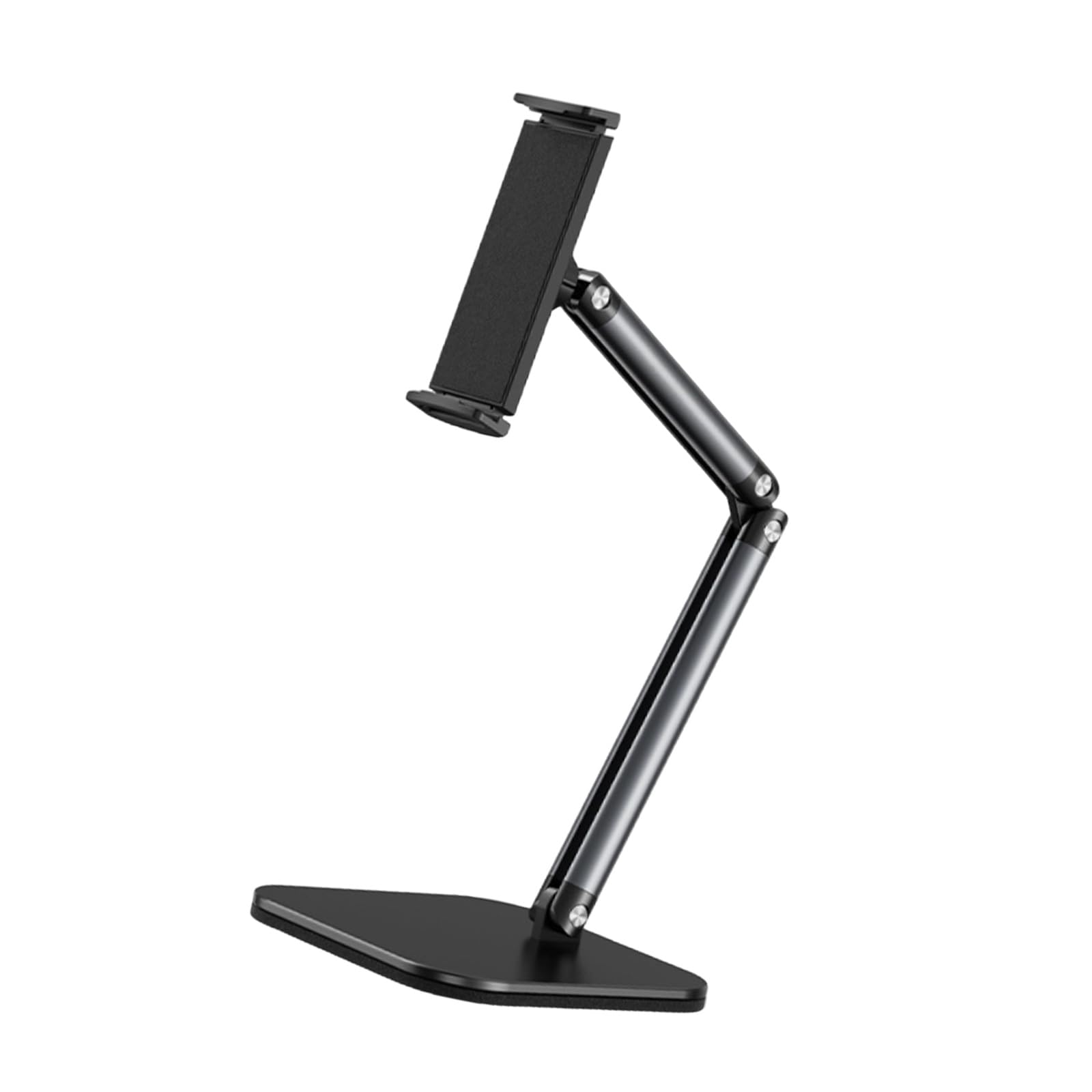 Universals Verstellbarer Tablet-Ständer für 11,9 bis 33 cm (4,7 bis 13 Zoll) Geräte mit 360-Grad-Drehung und klappbarem Arm, Desktop-Klemmhalterung