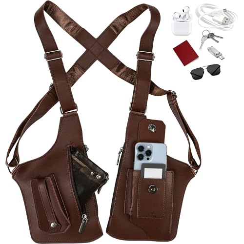 Sac à bandoulière moderne en cuir synthétique premium avec double sangle ajustée