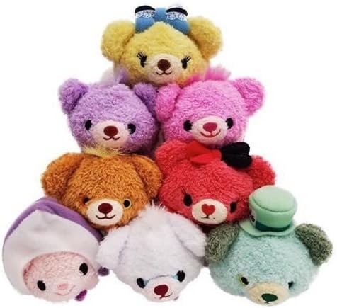 2017 2/11 Feb NIB Novelty "Alice in Wonderland" UniBEARsity Disney Tsum Tsum set of 8