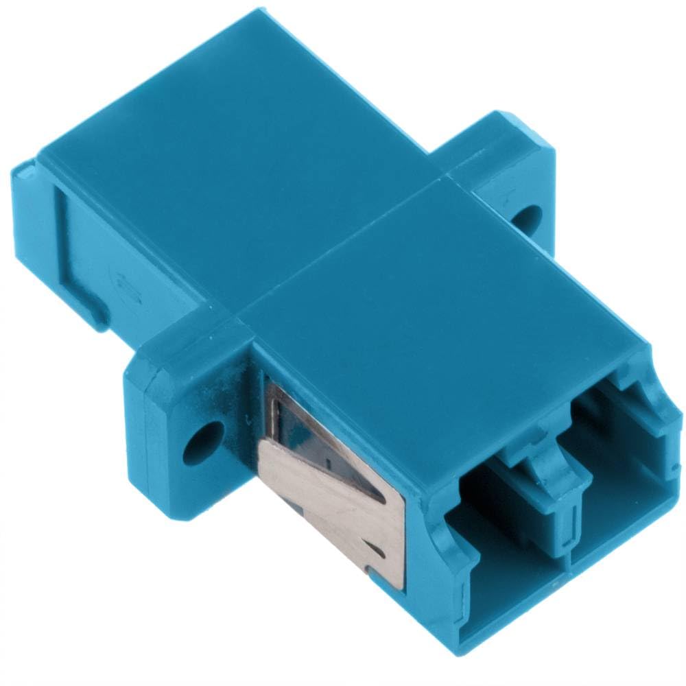 Acoplador de fibra óptica LC a LC monomodo duplex, azul