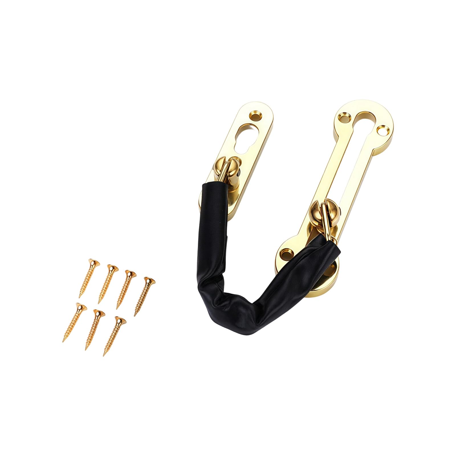 Rgybao Gold Hotel Door Against Burglary Security Chain Additional Untarnished Building Suitable Various Entrances Strong Hotel Door Chain
