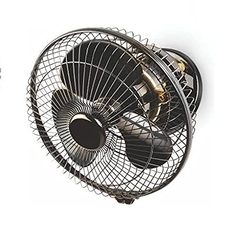 STARVIN 12 Inch Wall Mounted Fan | High Speed Air Circulation Wall Fan for Home & Kitchen | Compact Size, Adjustable Tilt, Low Noise Small Wall Fan for Office, Shop & Utility Area (Black)