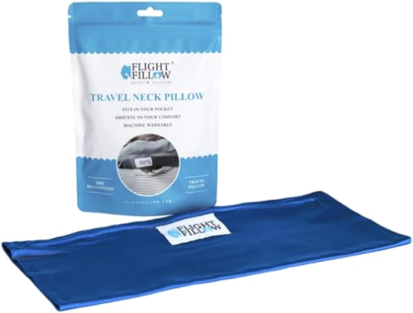 Flight Fillow Stuffable Neck Pillow for Travel, Plane and